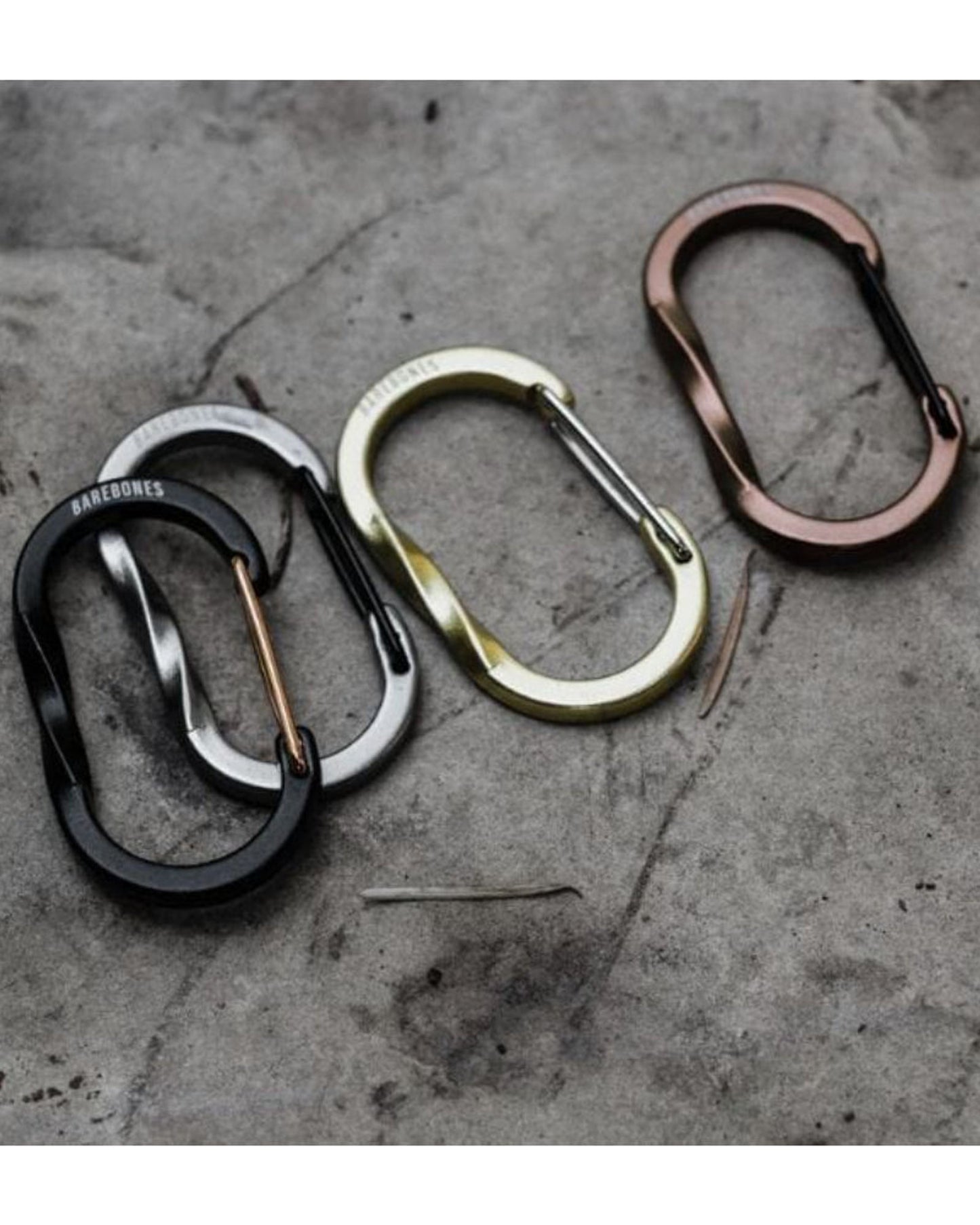 BareBones - Wiregate Carabiner Small 3pc - Gunmetal