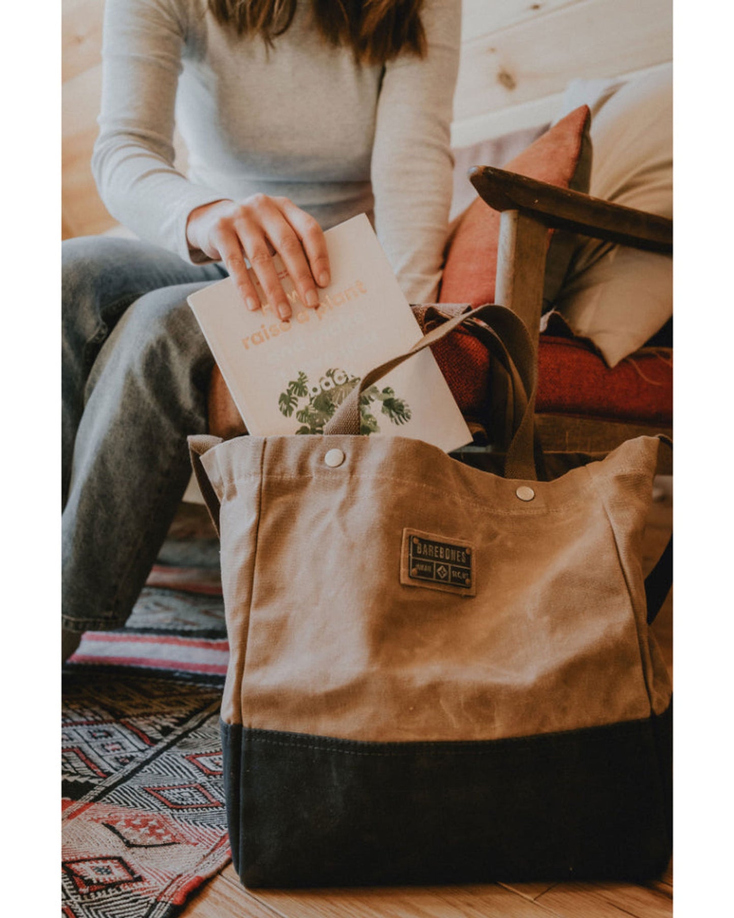 BareBones - Neelum Oversized Tote Bag (Khaki)