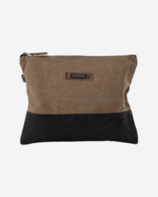 BareBones - Neelum Large Zipper Pouch (Khaki)