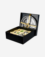 Cuisine Art Moroccan Brass Arwa Teaset with Silver Tray - 9 Pieces