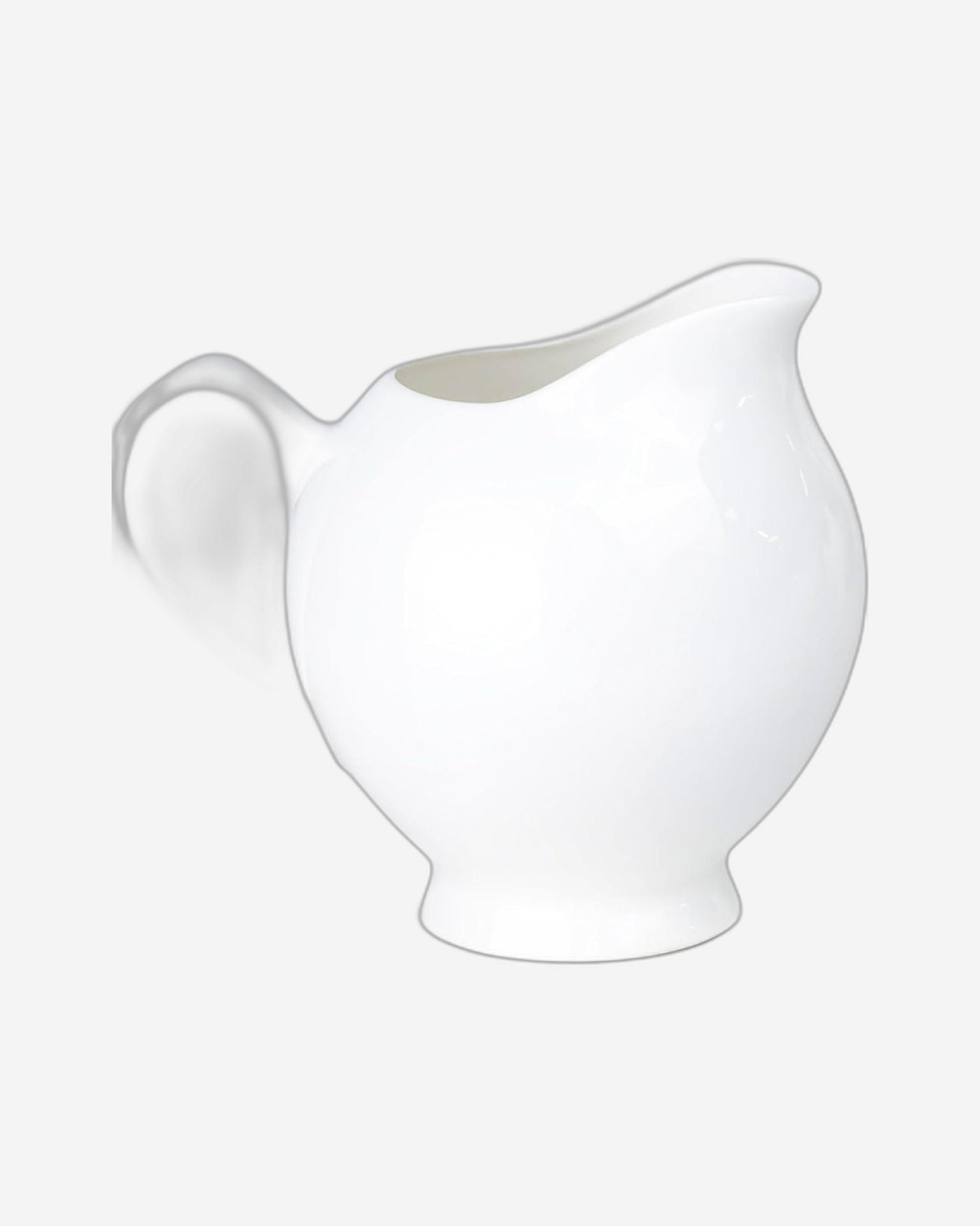 Shallow Bone China Gold Plated Dinner Set - 47 Pieces, White