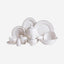Shallow Bone China Gold Plated Dinner Set - 47 Pieces, Sahara