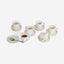 Shallow Cup & Saucer - 12 Pieces with New Bone China, 90ml, White