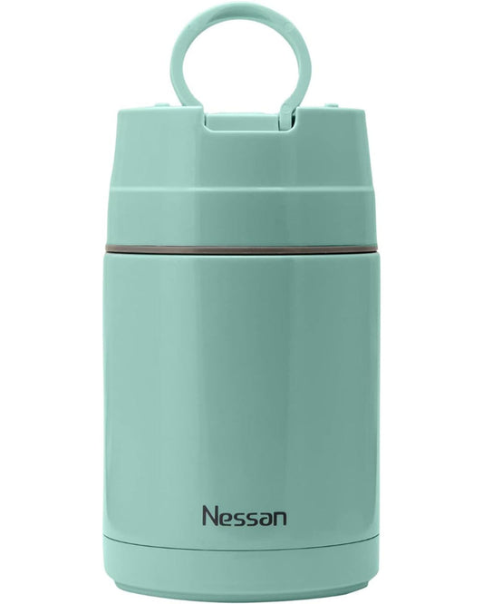 Nessan Stainless Steel Vacuum Lunch Box | Insulated Food Storage Container for Hot & Cold Meals, Leak-Proof, Durable Design