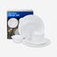 Cuisine Art Dinner Set 12Pc Opalware White