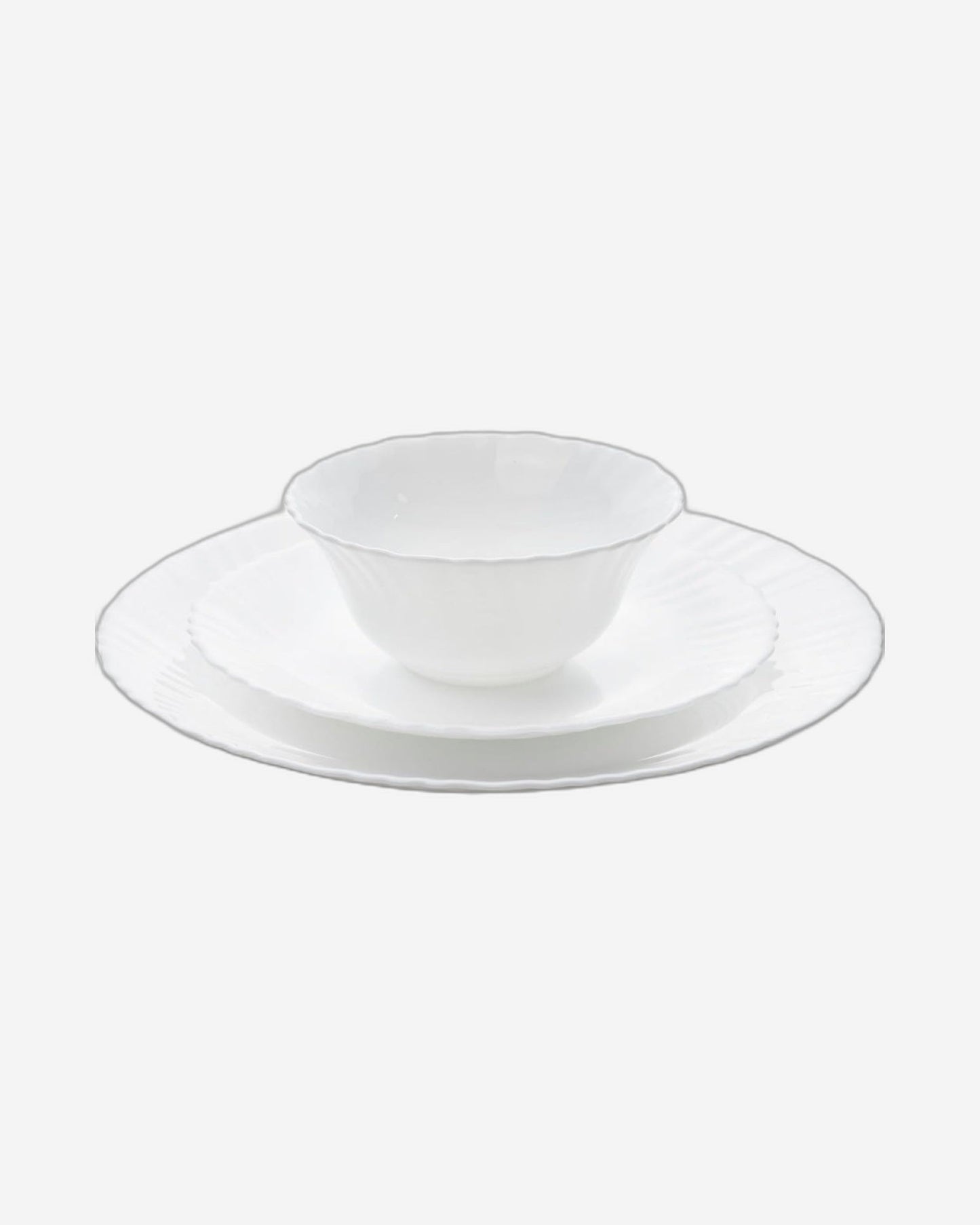 Cuisine Art Dinner Set 12Pc Opalware White