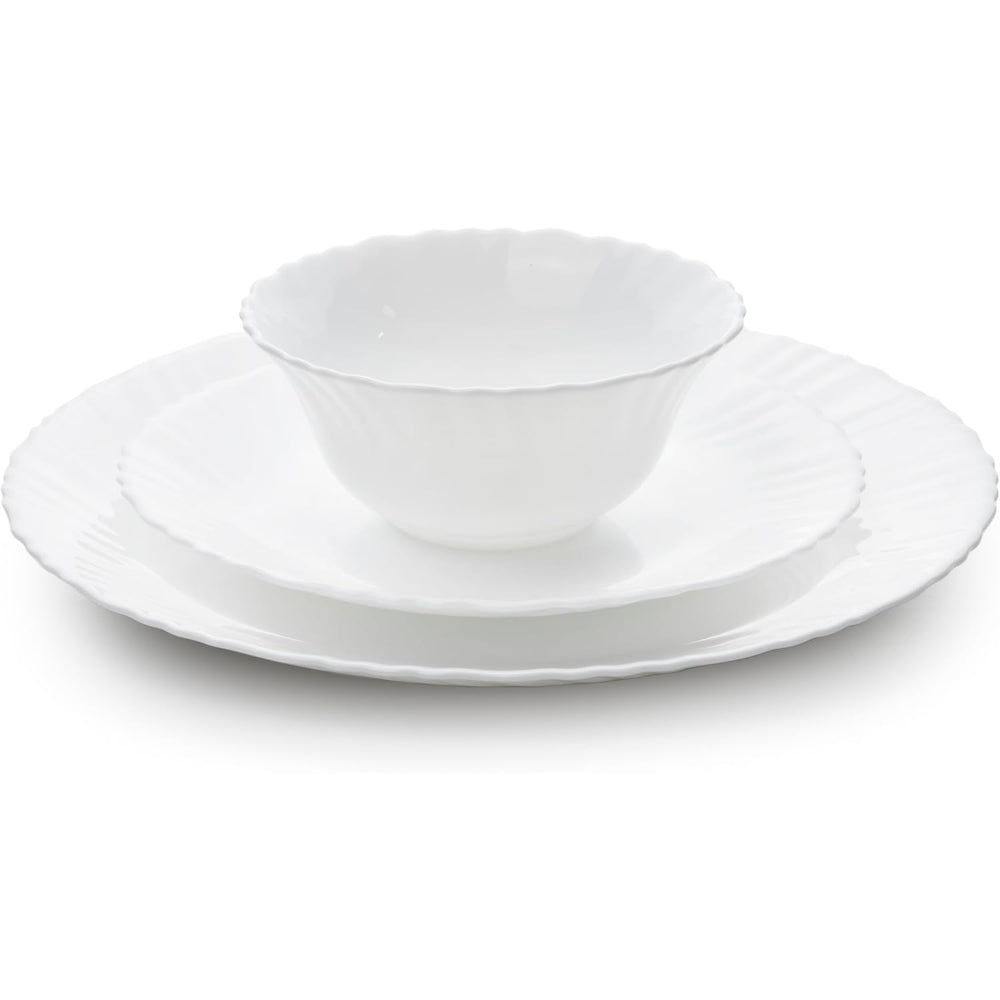 Cuisine Art Dinner Set 12Pc Opalware White
