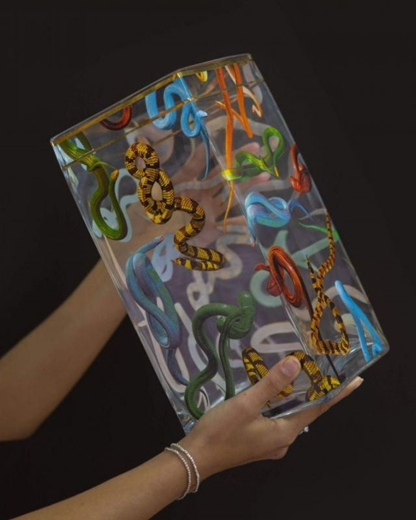 Seletti Glass Vase Toiletpaper Snakes (Small)