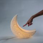 Seletti Porcelain Lamp “My Tiny Moon”