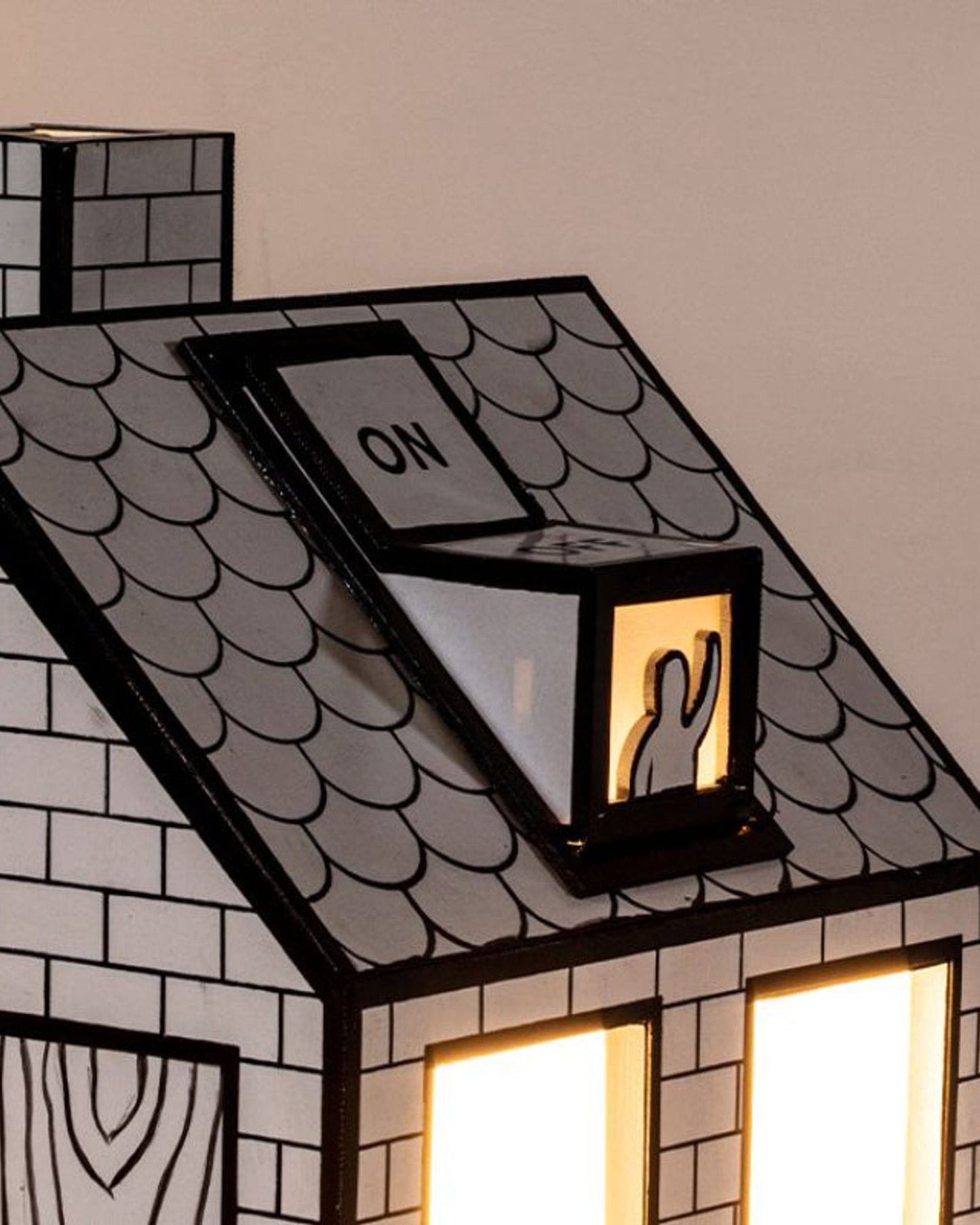 Seletti Desk Lamp In Recycled Paper"On-Off"