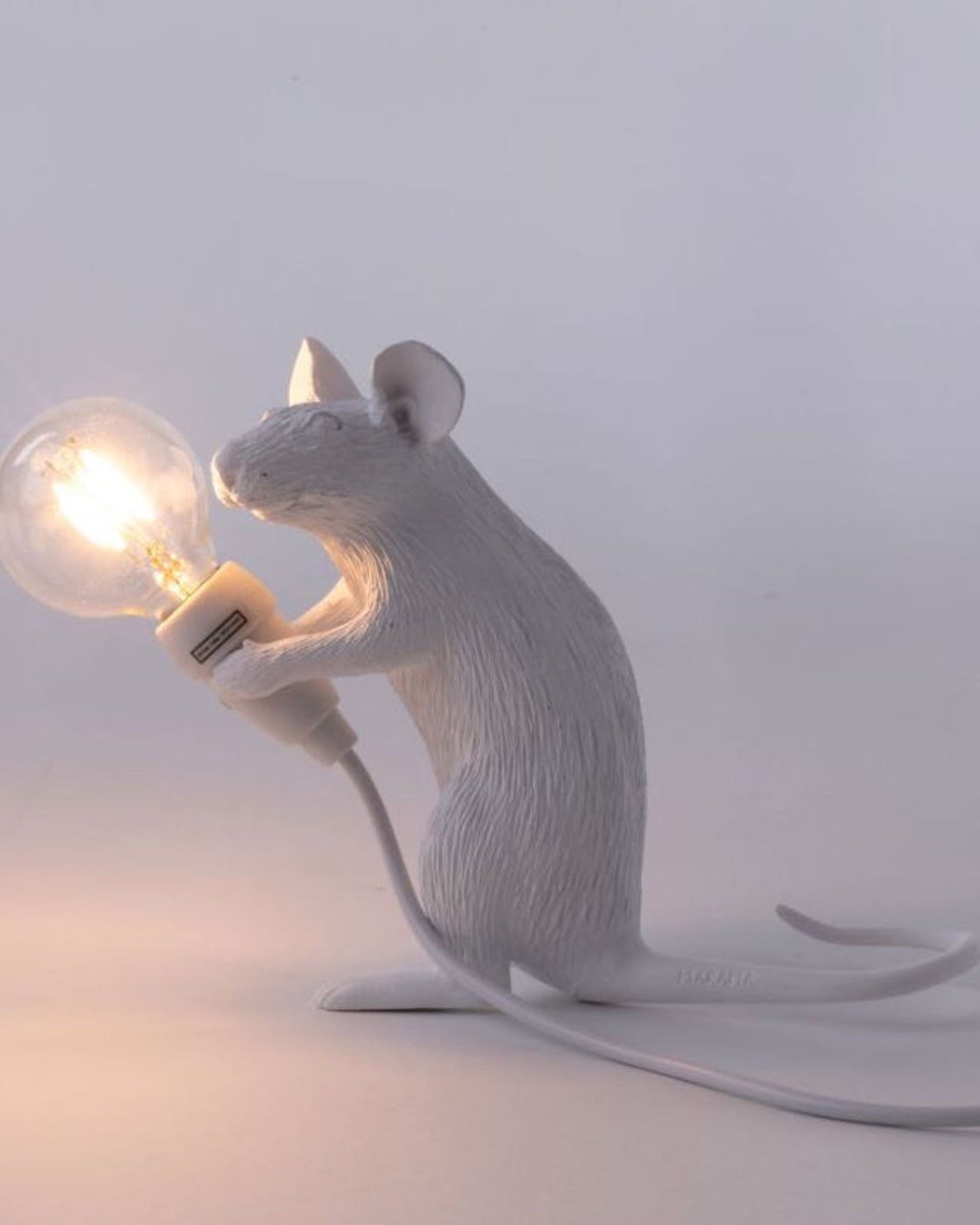 Seletti Mouse Lamp Mac Sitting White Usb