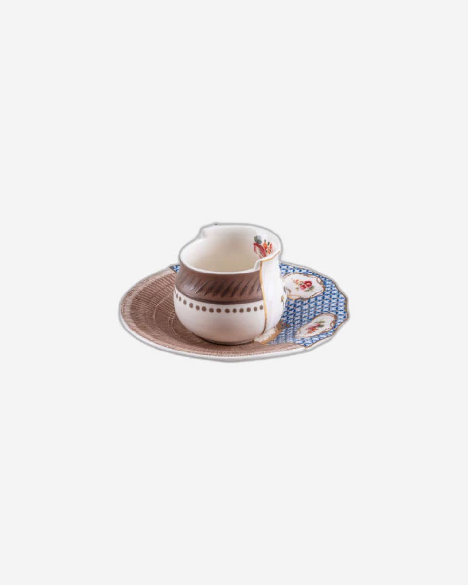 Seletti Hybrid New Era Coffee Cup With Saucer Djenne