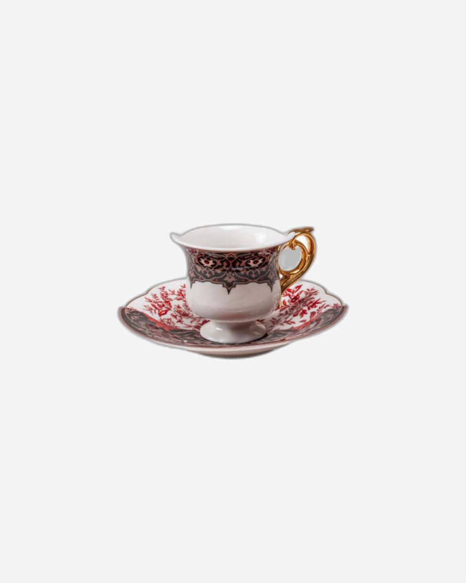 Seletti Coffee Cup With Saucer In Porcelain "Hybrid-Sagala"