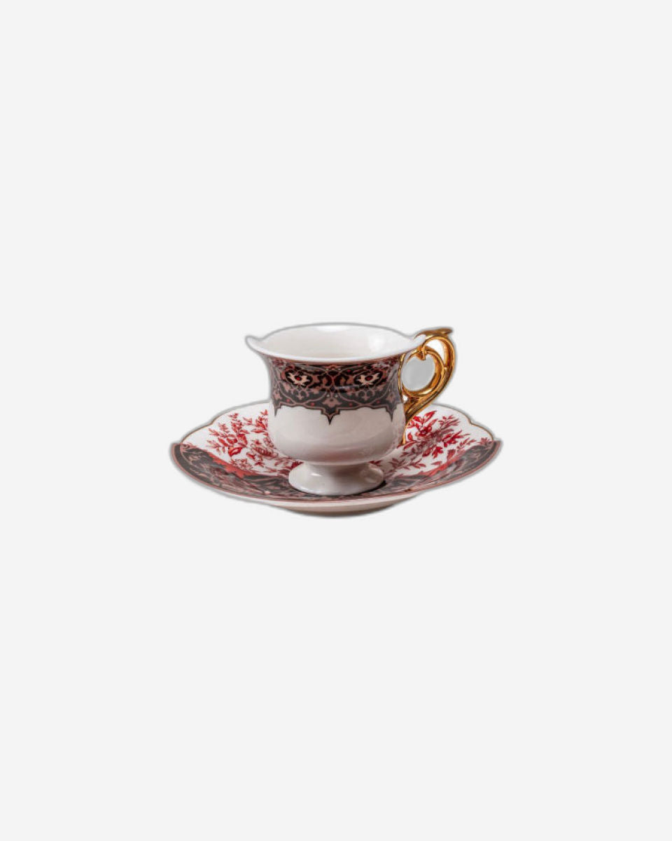 Seletti Coffee Cup With Saucer In Porcelain 