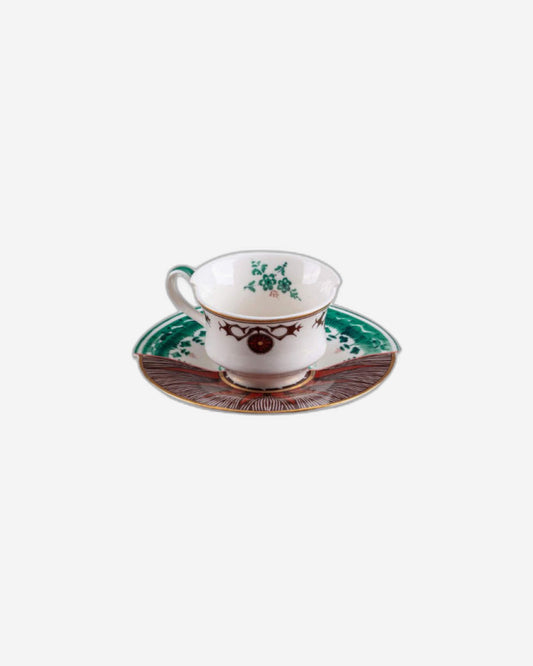 Seletti Coffee Cup With Saucer In Porcelain "Hybrid-Chucuito"