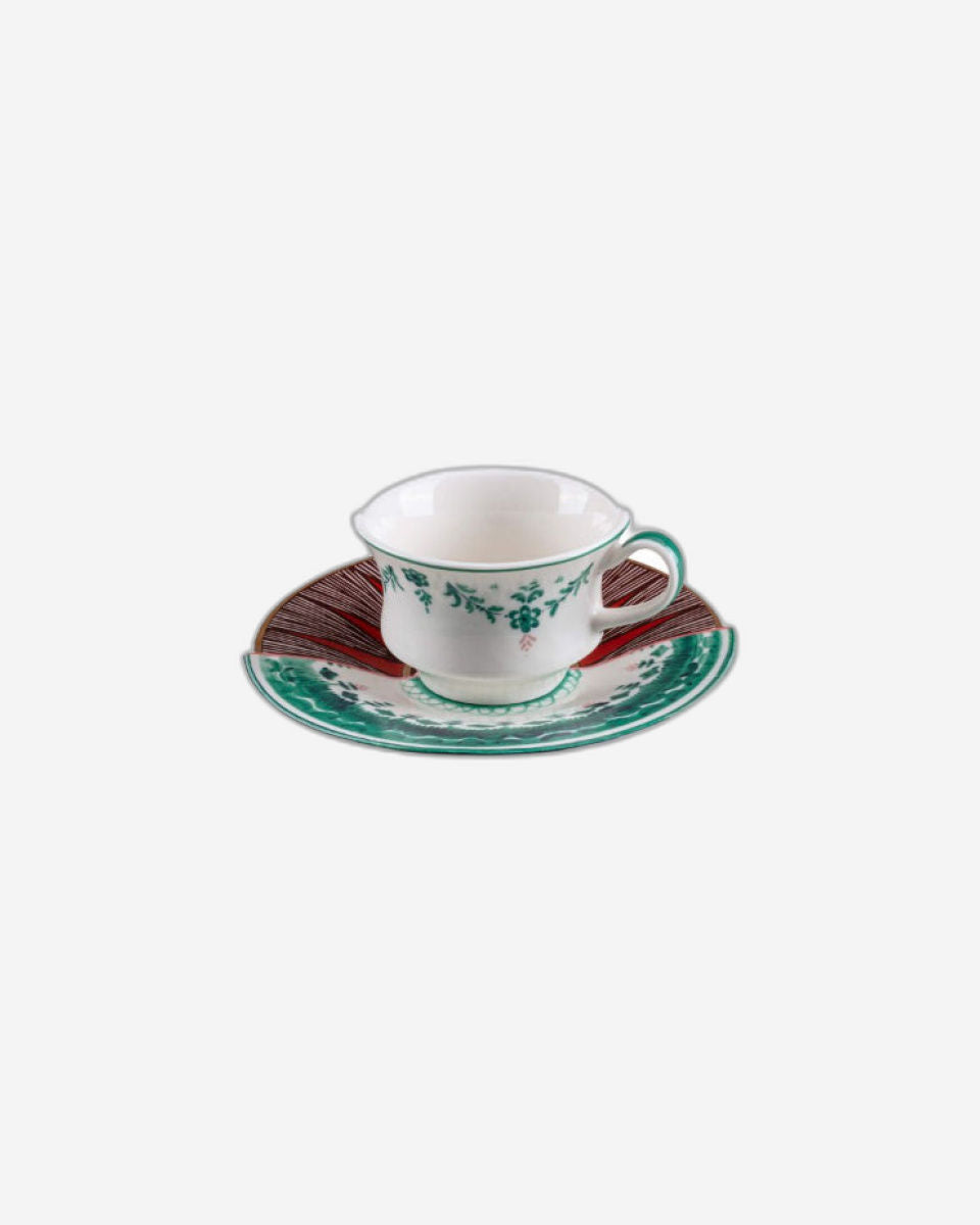 Seletti Coffee Cup With Saucer In Porcelain "Hybrid-Chucuito"