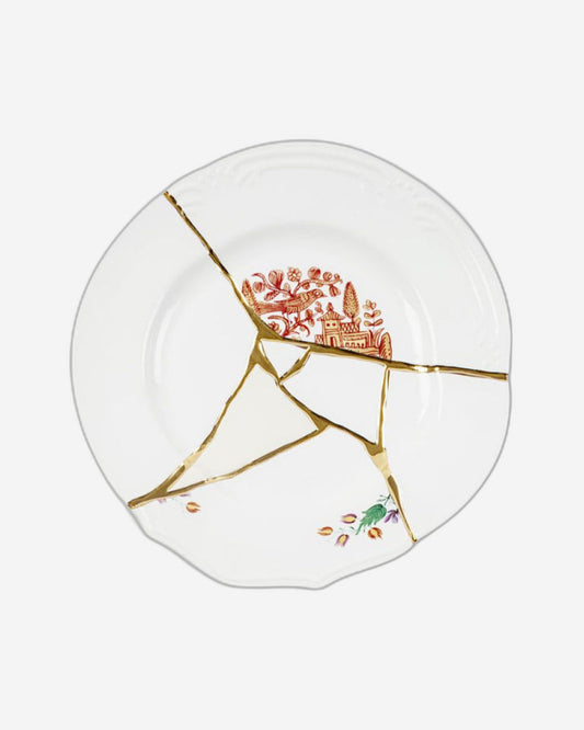 Seletti Kintsugi-N 1 Dinner Plate In Porcelain