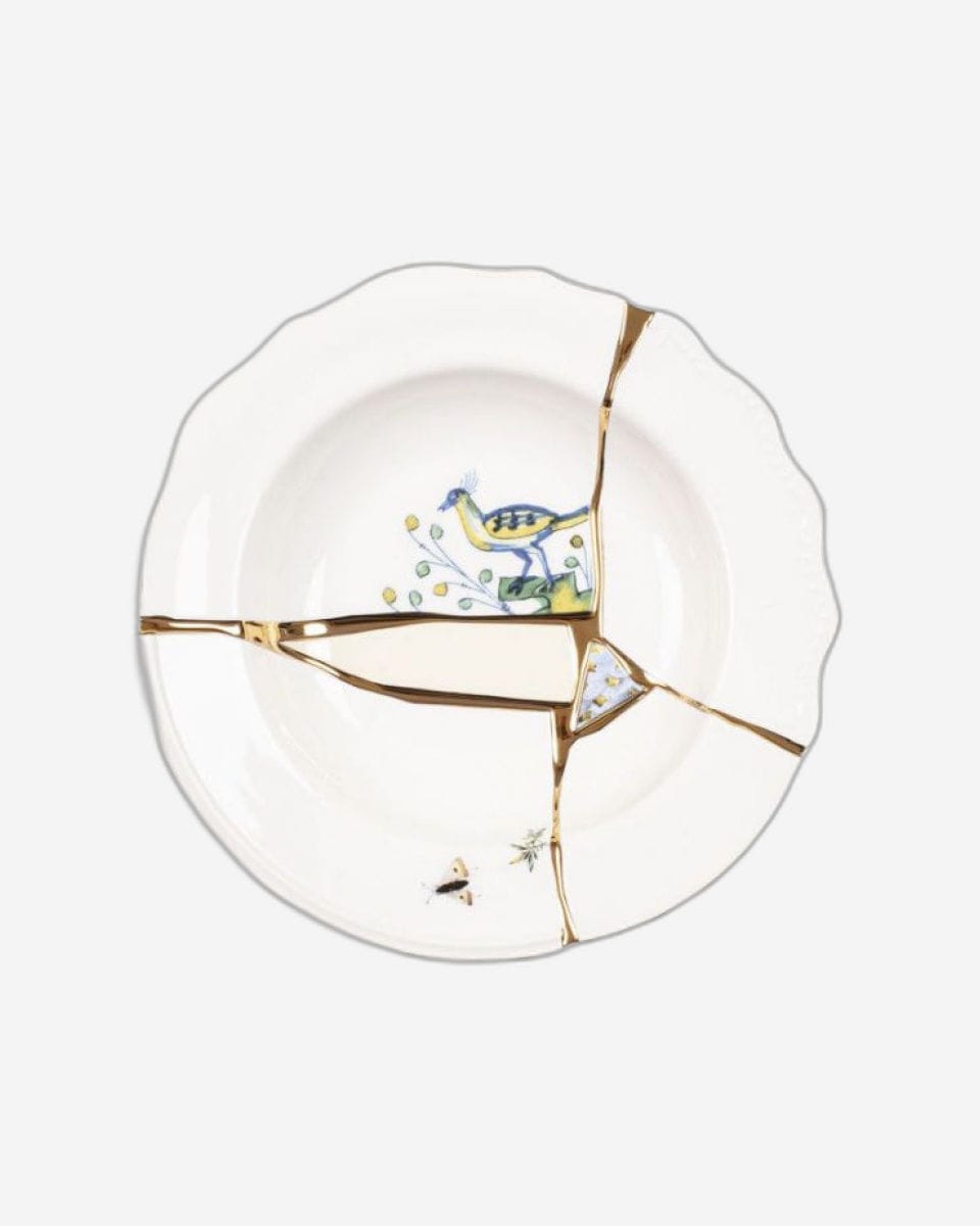 Seletti "Kintsugi-N'1" Soup Bowl In  Porcelain