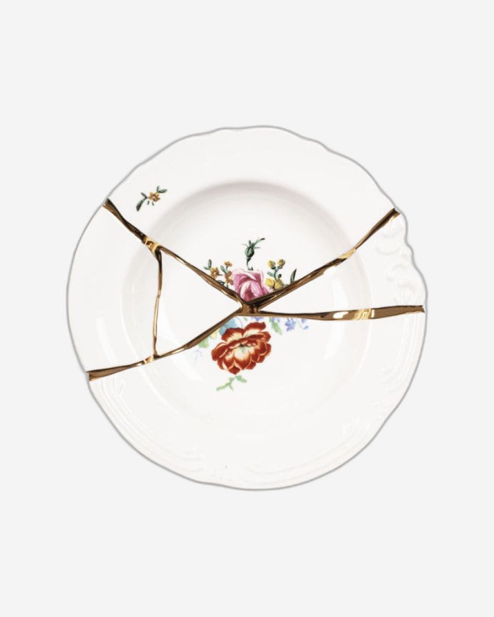 Seletti "Kintsugi-N'1" Soup Bowl In  Porcelain