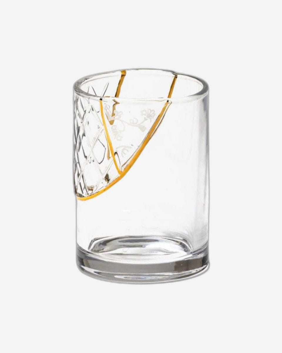 Seletti Kintsugi Glass with gold fragments