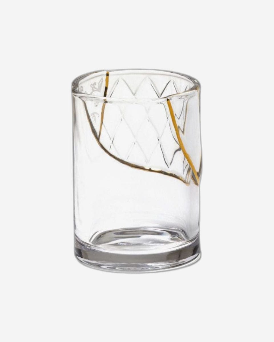 Seletti Kintsugi Glass with gold fragments
