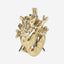 Seletti Love In Bloom-Gold Porcelain Heart