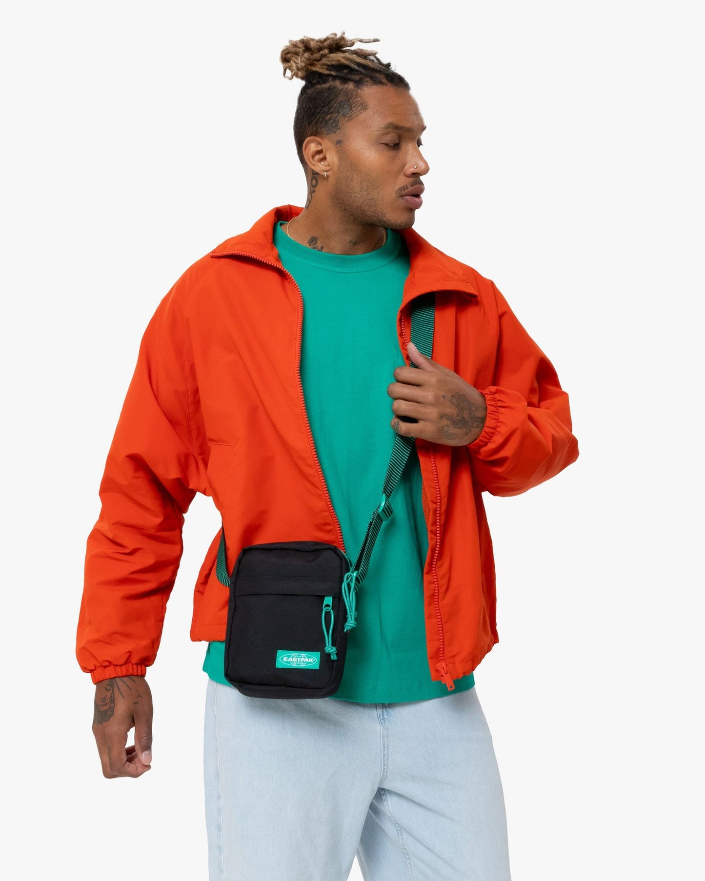 Eastpak The One Kontrast Stripe Black Small Crossbody Bag