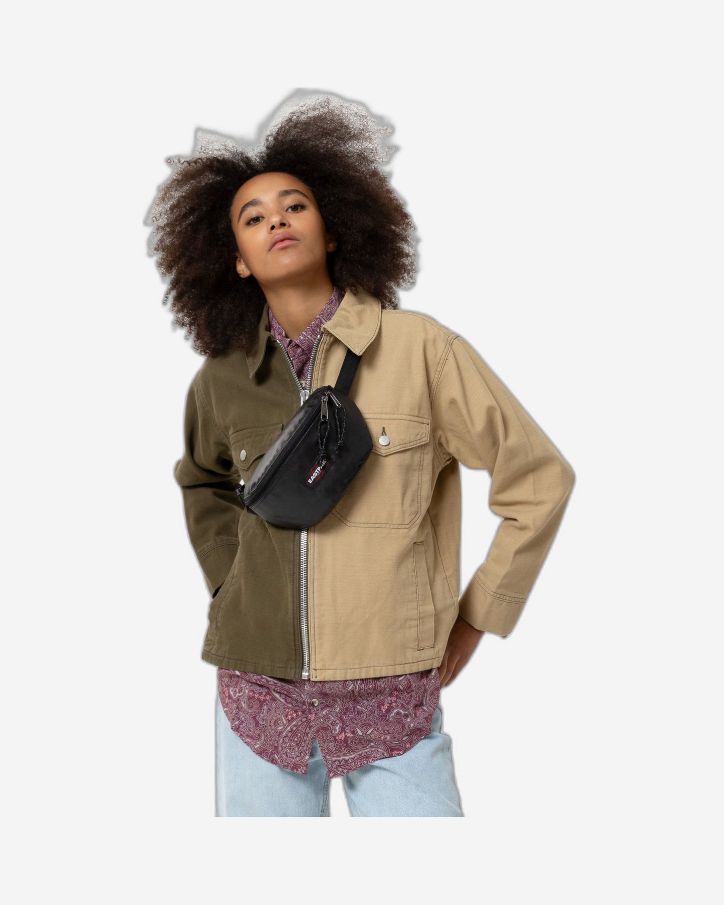 Eastpak Springer Glossy Black Small Waistbag - EK0000749J71