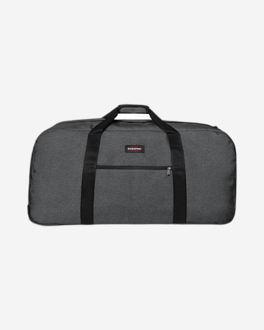Eastpak Warehouse + Black Denim Large Duffle Wheeled Bag - EK00030E77H1