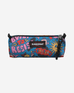 Eastpak Benchmark Single Doodle Blue Small Pencil Case - EK0003727D7