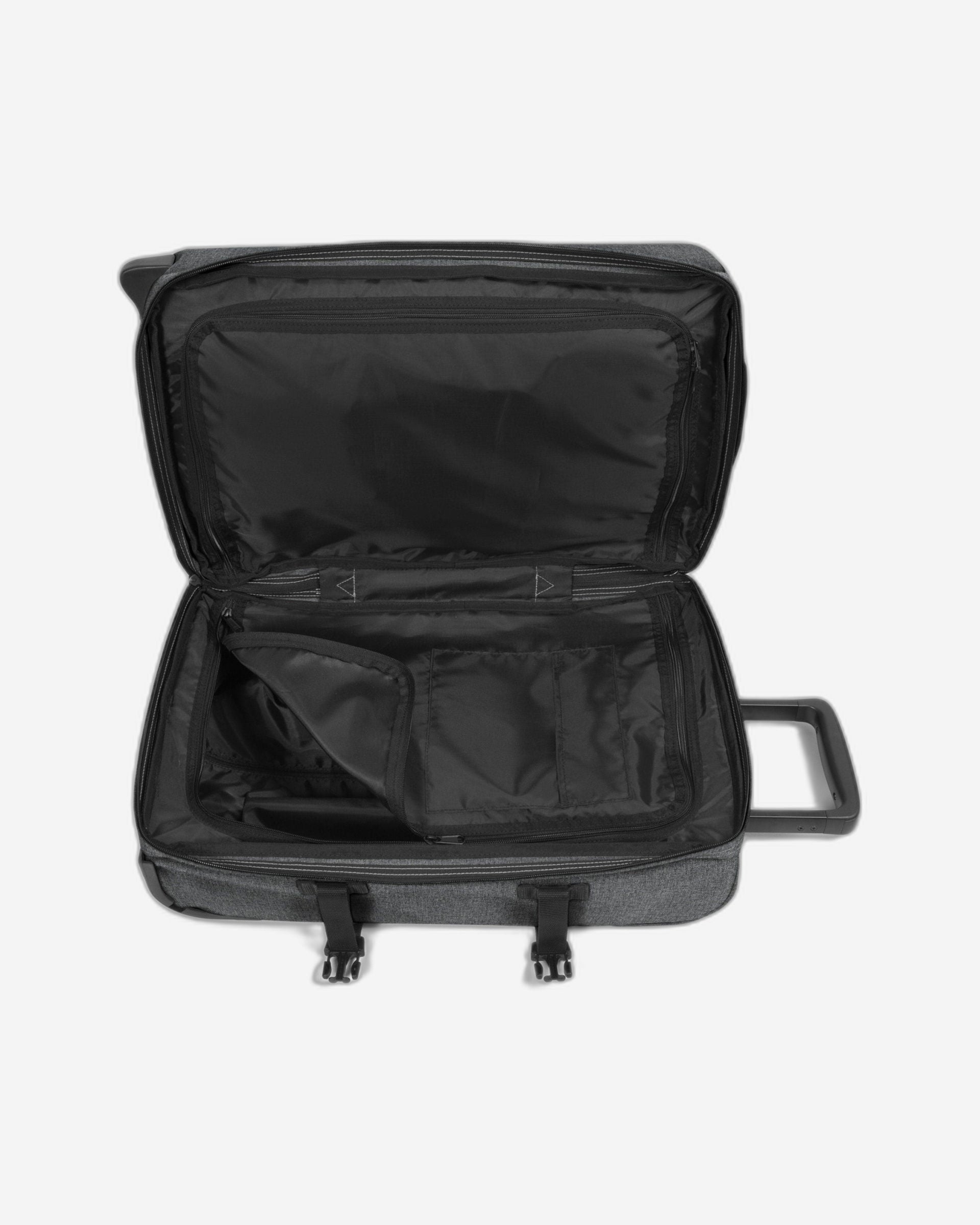 Eastpak Tranverz S Black Denim Cabin Sized Wheeled Luggage - EK00061L77H