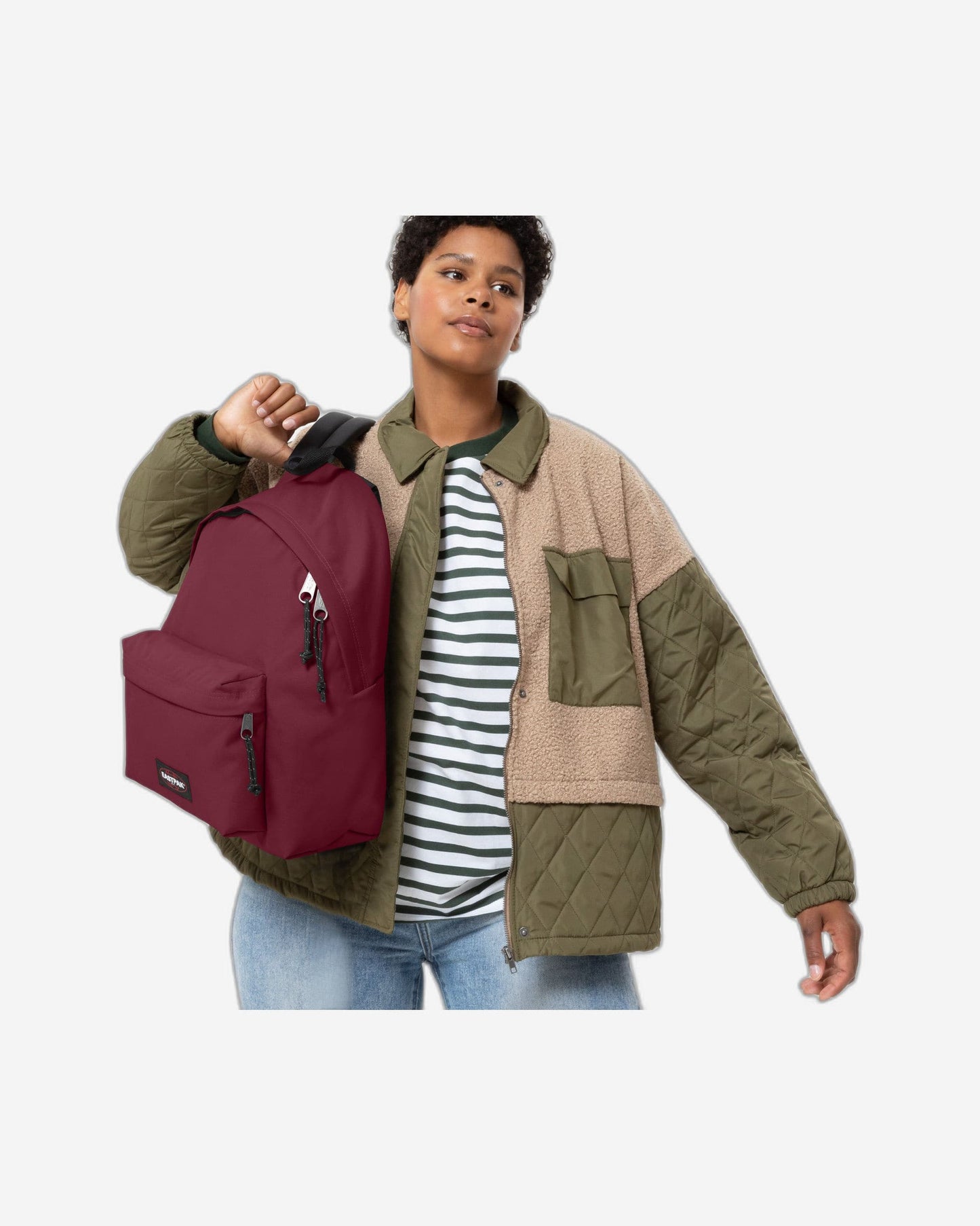 Eastpak Padded Pak'R Bushy Burgundy Medium Backpack