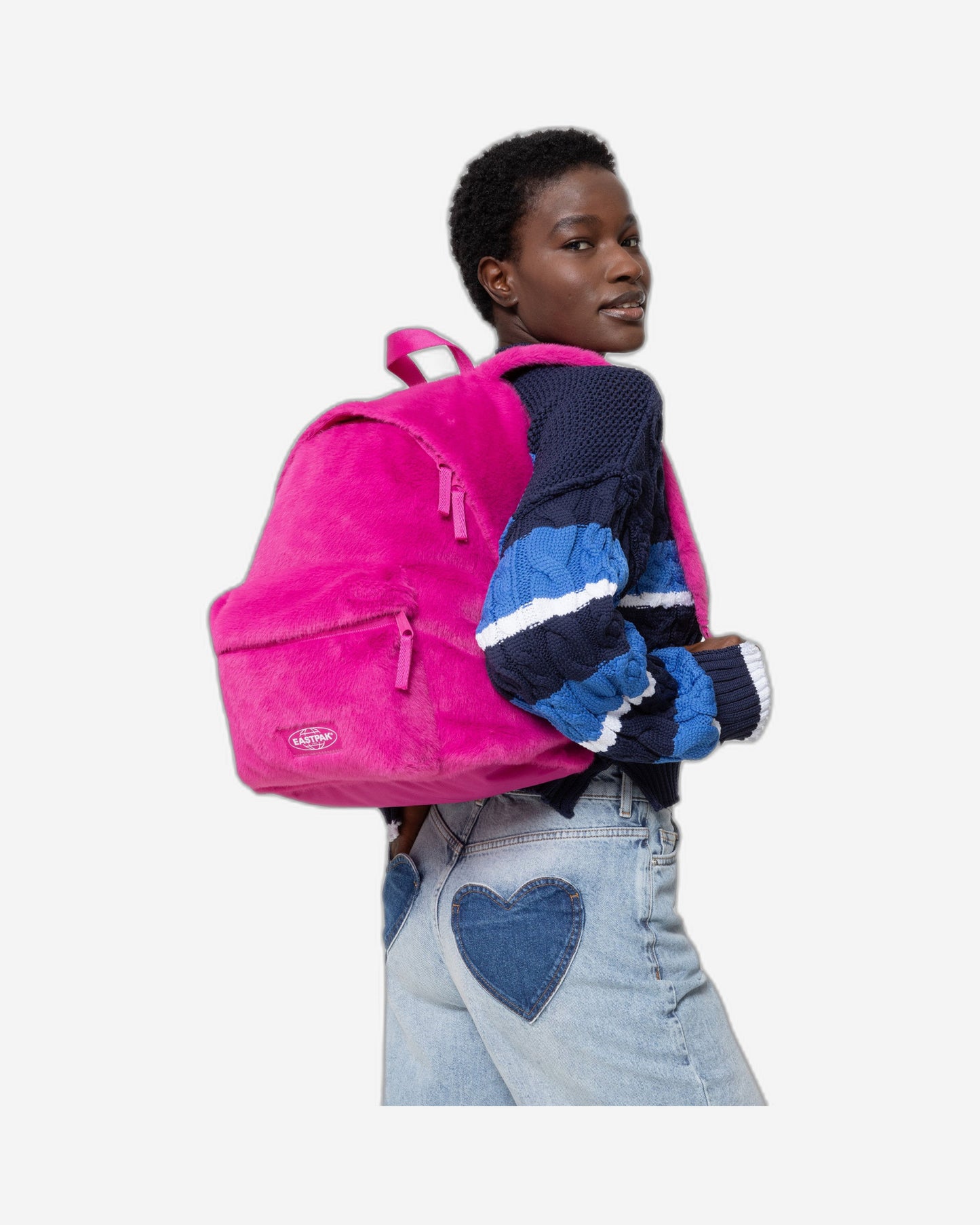 Eastpak Padded Pak'R Fuzzy Fuchsia Backpack