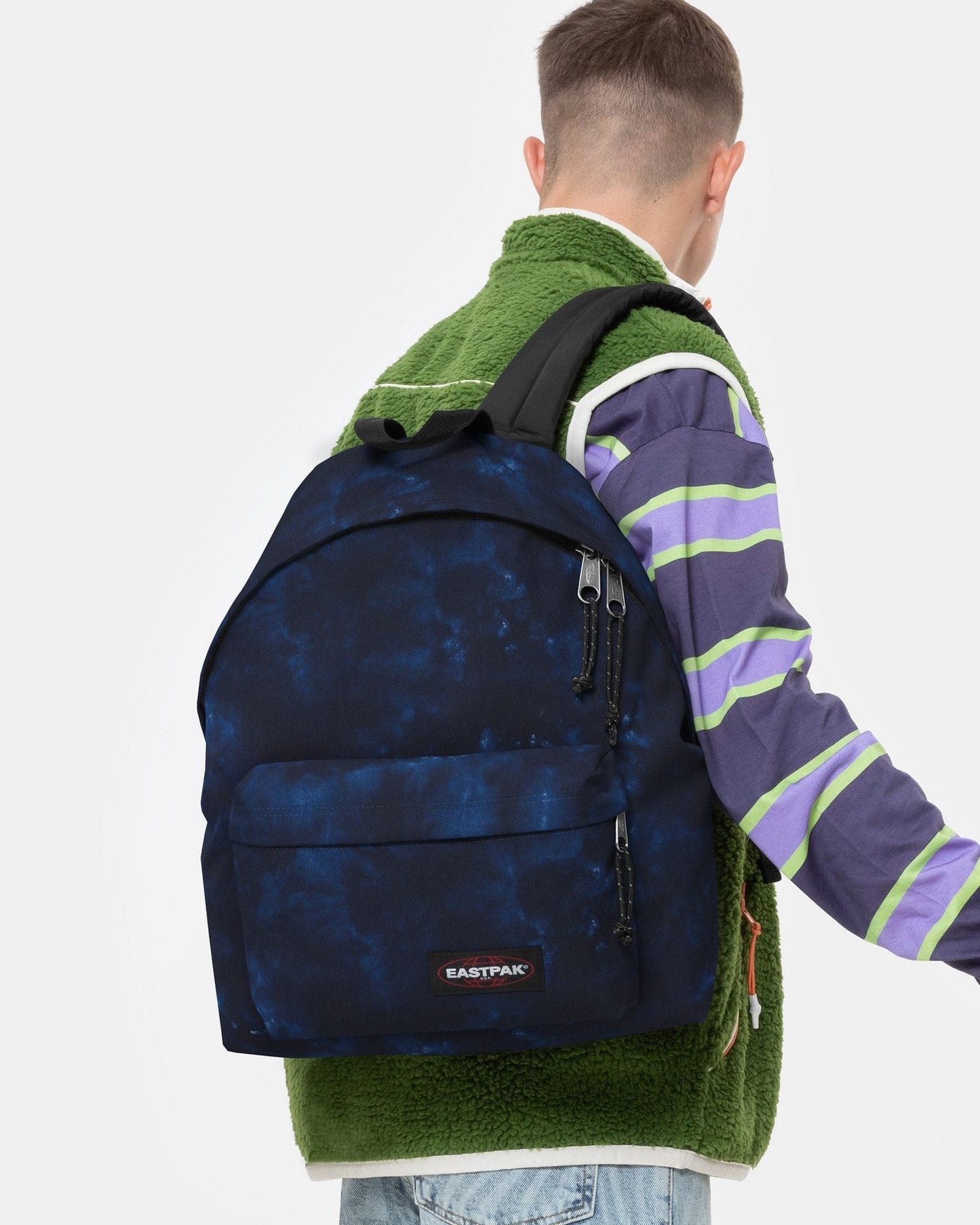 Eastpak Padded Pak'R Camo Dye Navy Medium Backpack