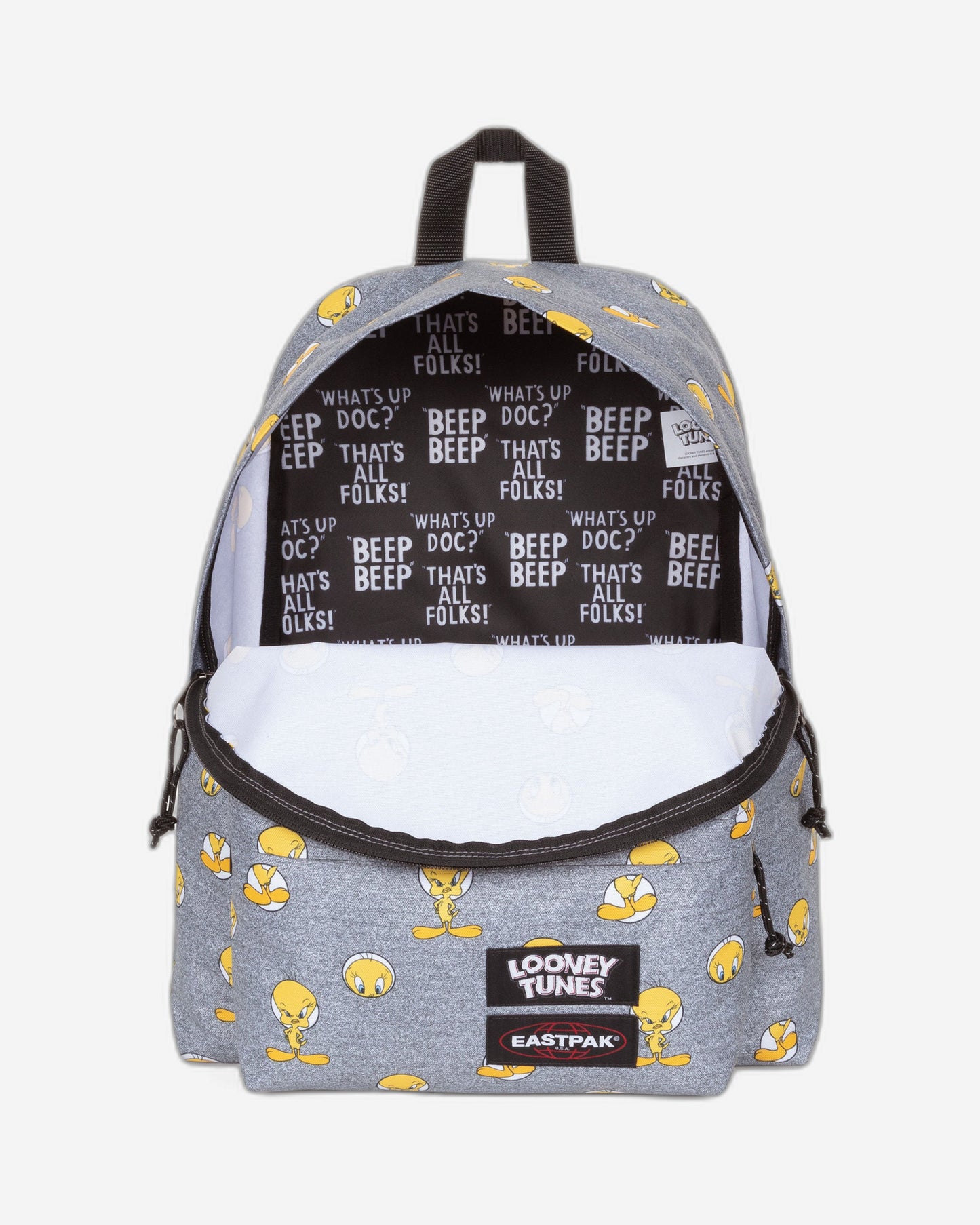 Eastpak Padded Pak'R Tweety Grey Medium Backpack