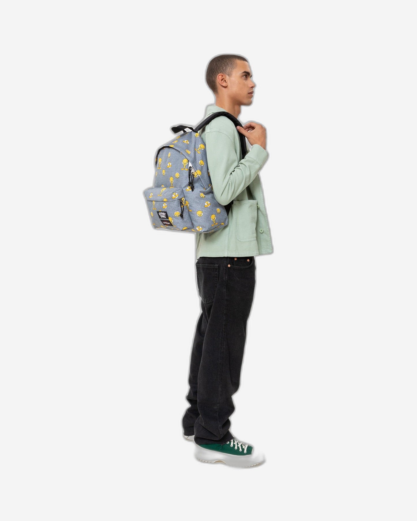 Eastpak Padded Pak'R Tweety Grey Medium Backpack