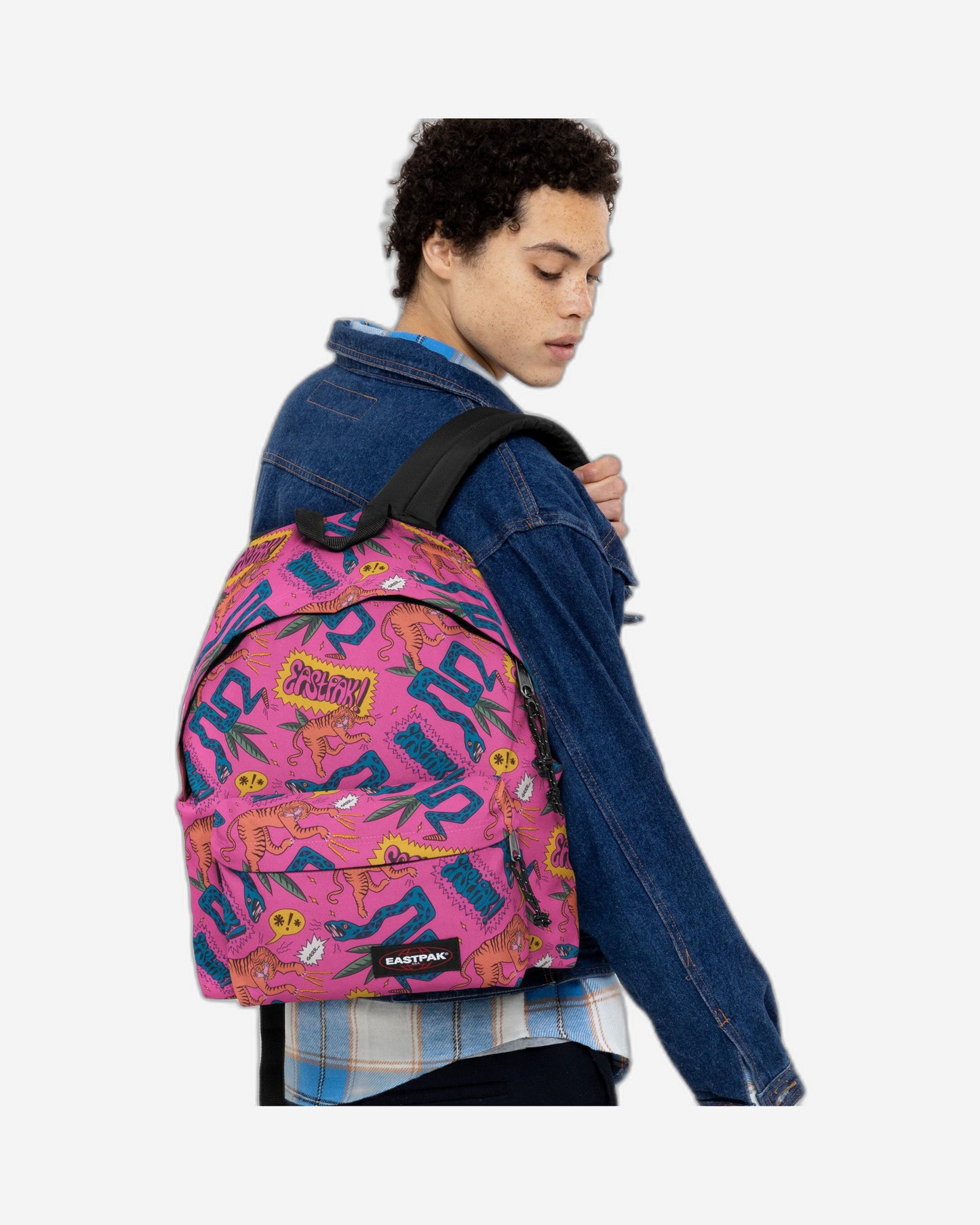 Eastpak Padded Pak'R Comic Pink Medium Backpack - EK000620U501