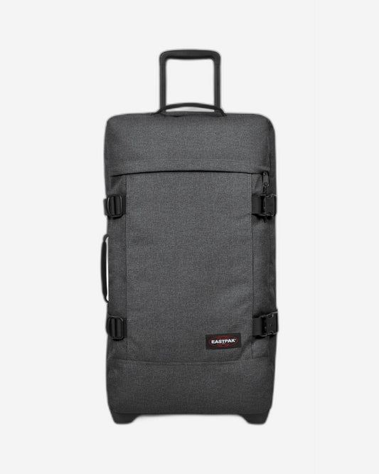Eastpak Tranverz M Black Denim Medium Wheeled Luggage - EK00062L77H