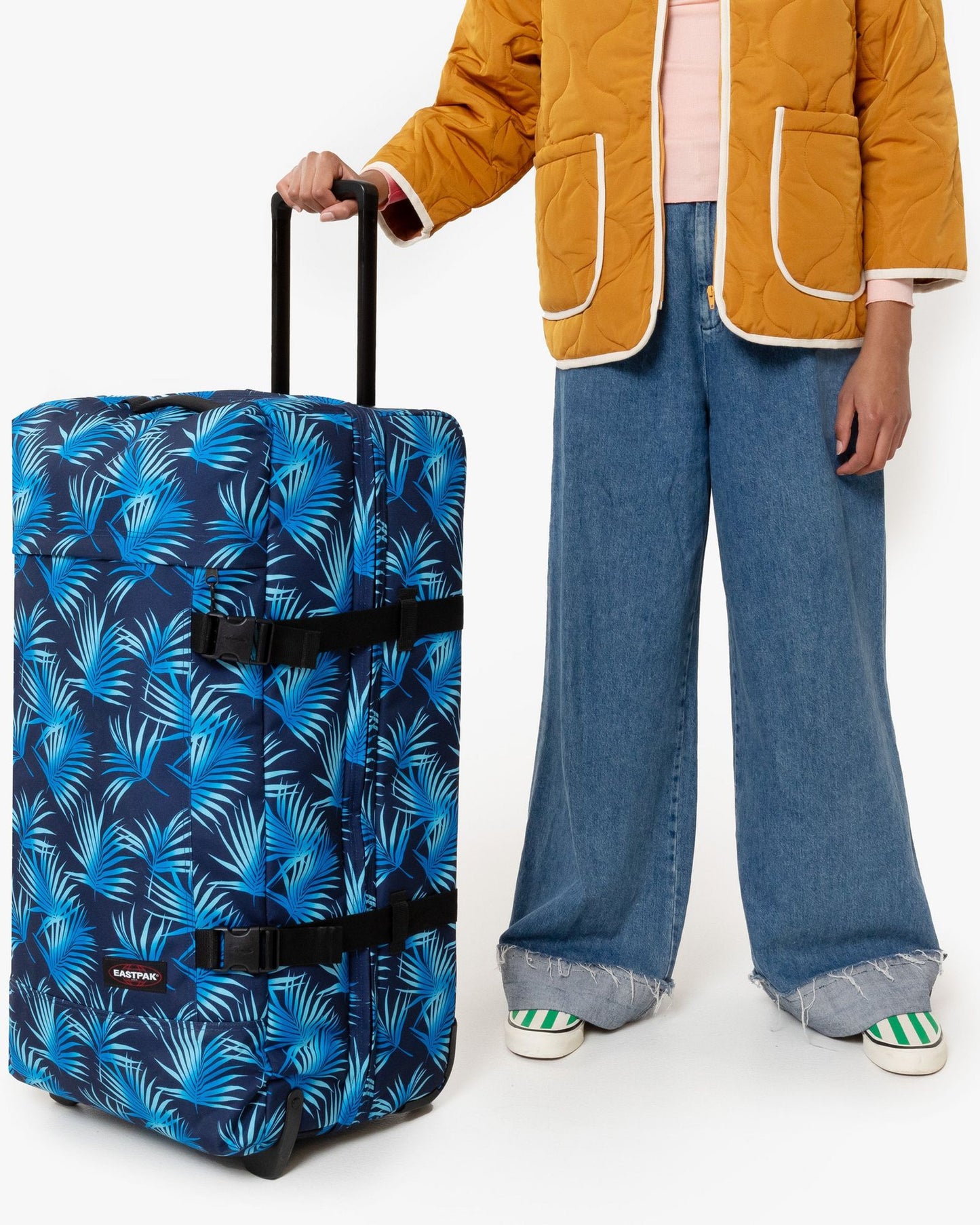 Eastpak Tranverz L Brize Navy Grade Large Wheeled Luggage - EK00063L2K91