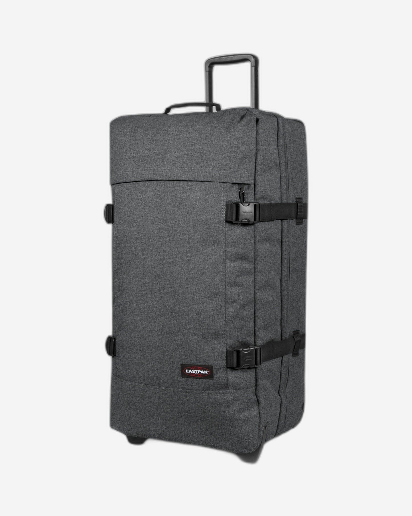 Eastpak Tranverz L Black Denim Large Wheeled Luggage - EK00063L77H