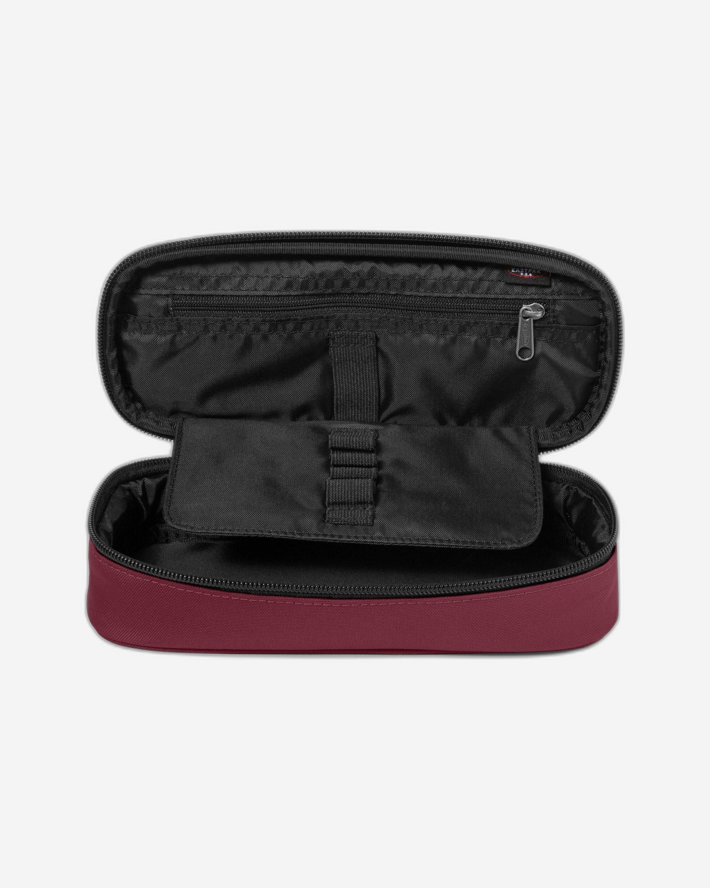 Eastpak Oval Single Bushy Burgundy Large Hard Pencil Case