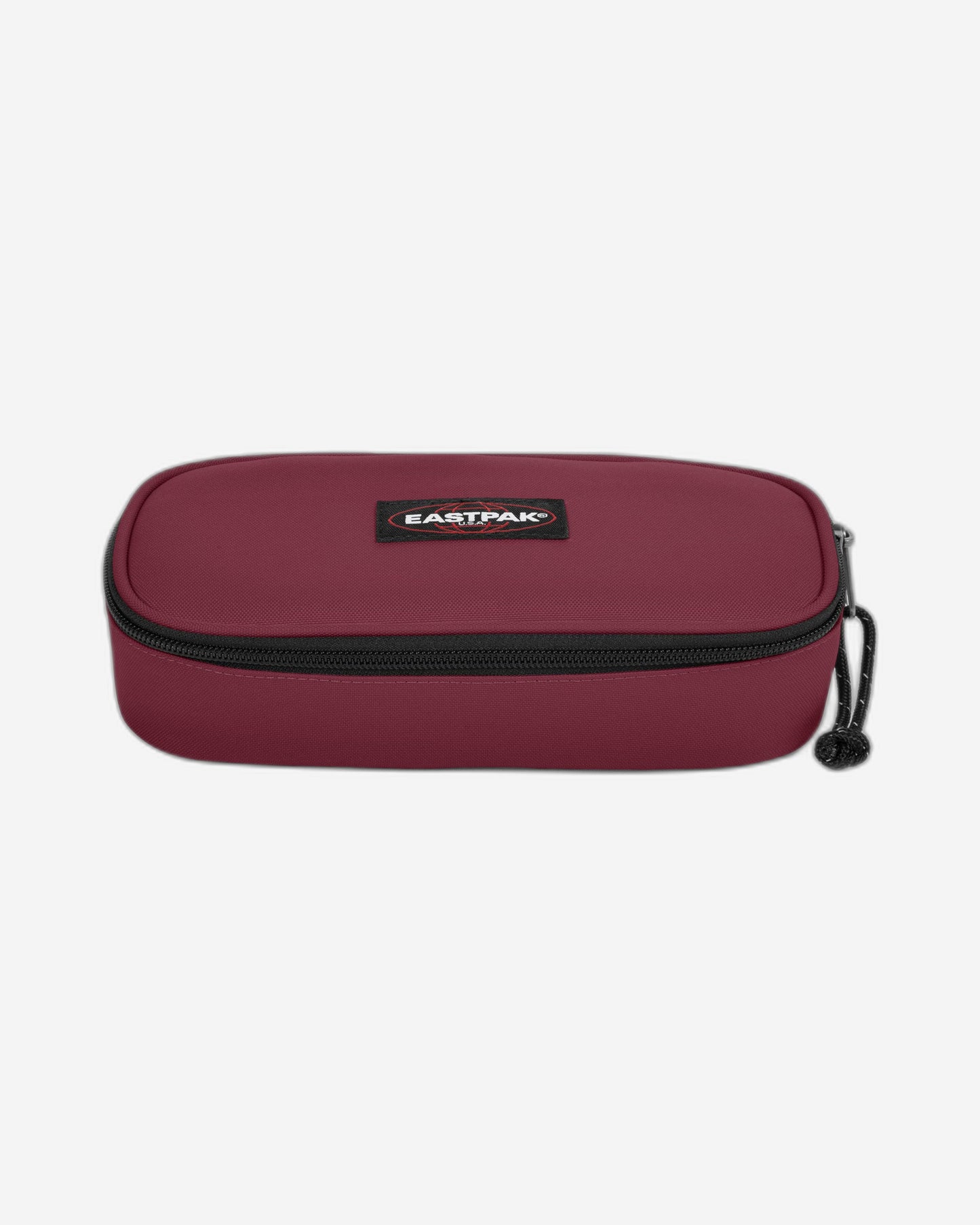 Eastpak Oval Single Bushy Burgundy Large Hard Pencil Case