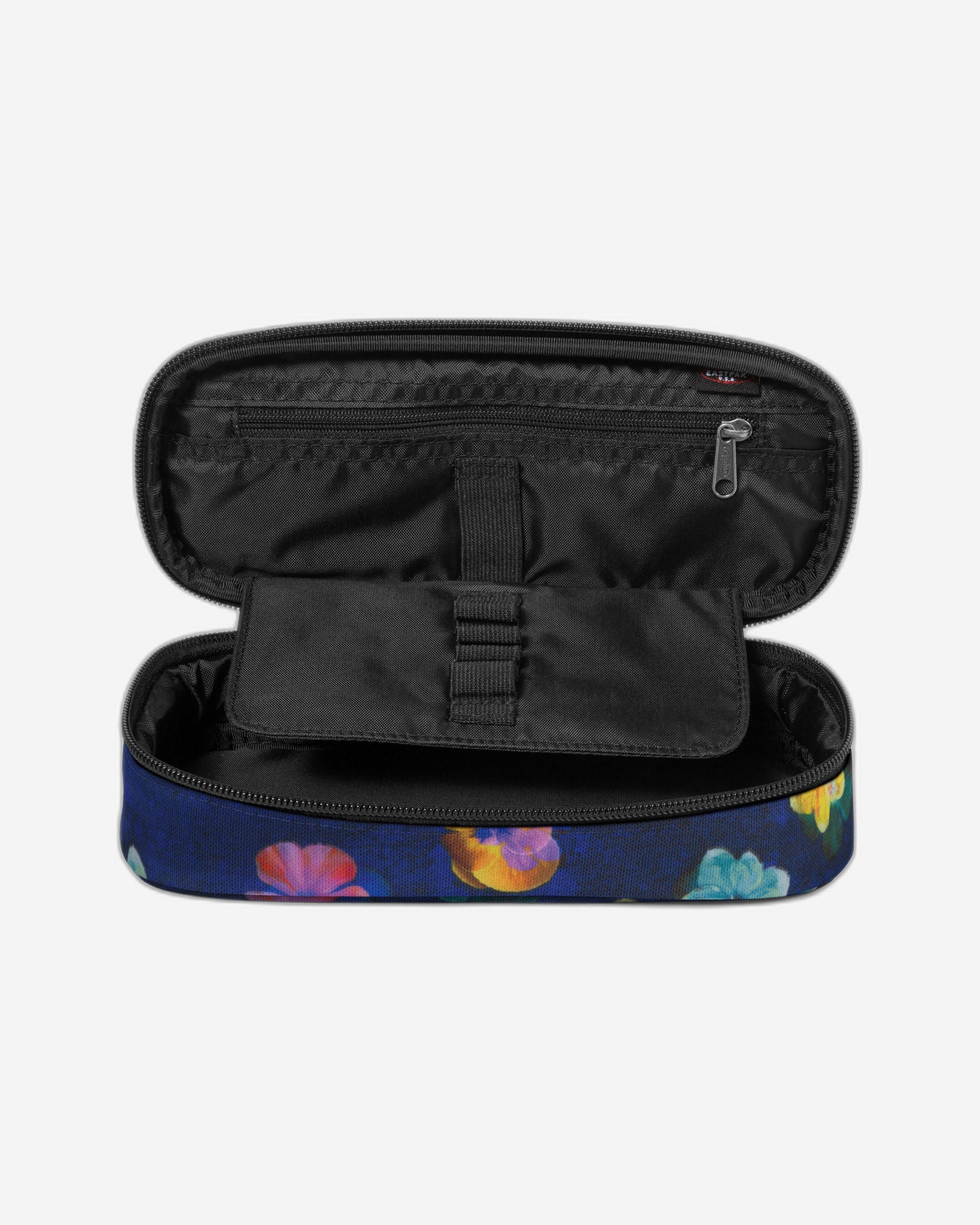 Eastpak Oval Single Flowerblur Navy Hard Pencil Case - EK0007172O41