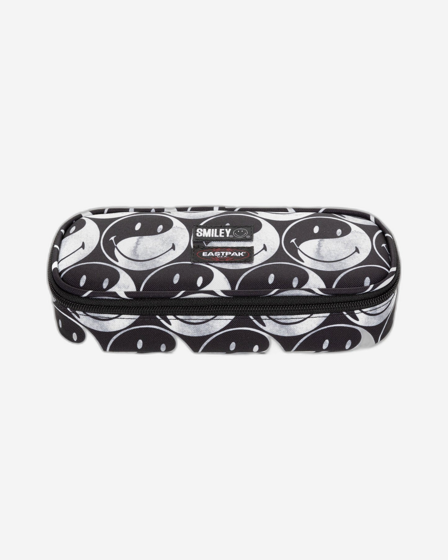 Eastpak Oval Single Smiley Yy Black Large Hard Pencil Case