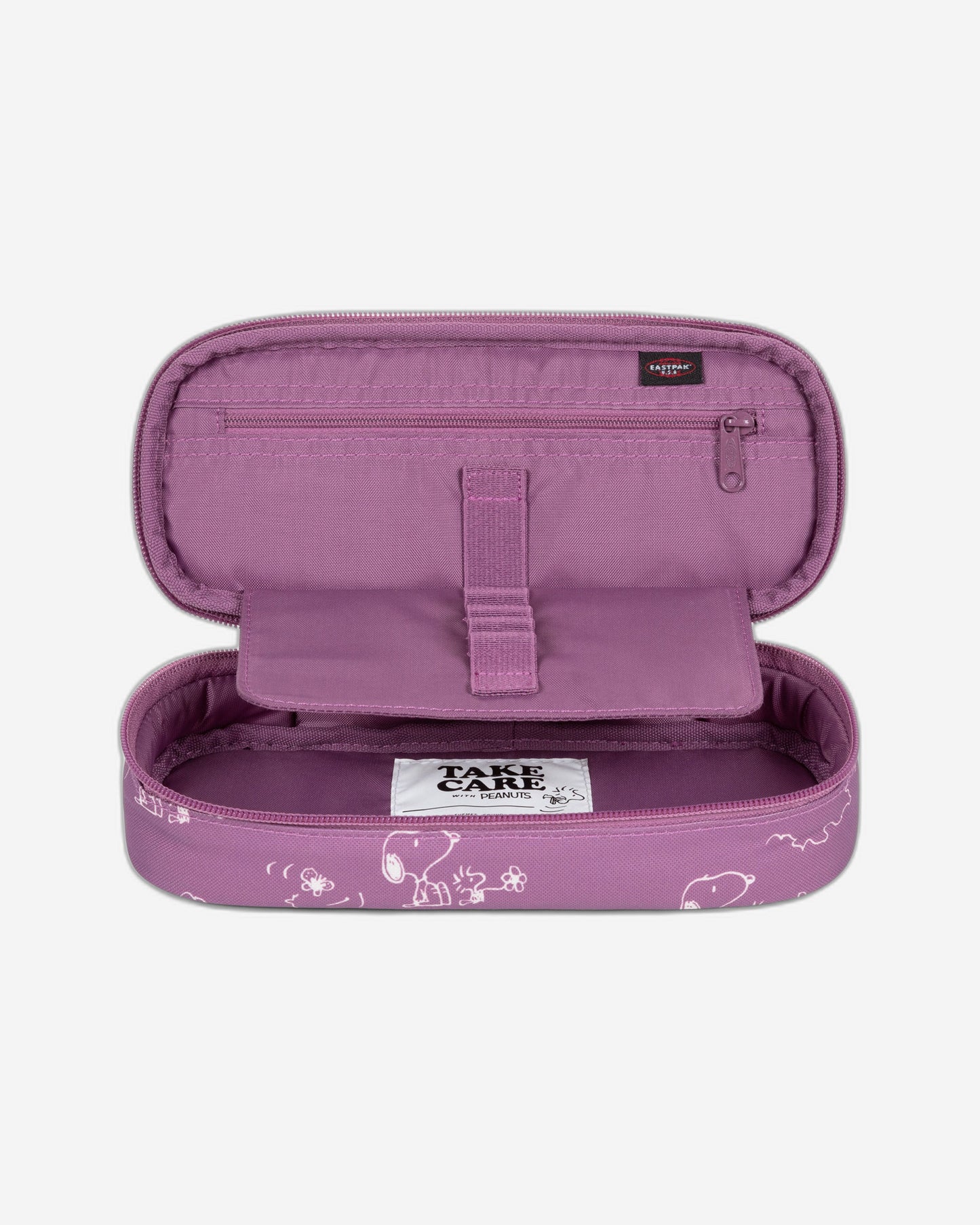 Eastpak Oval Single Peanuts Pink Hard Pencil Case