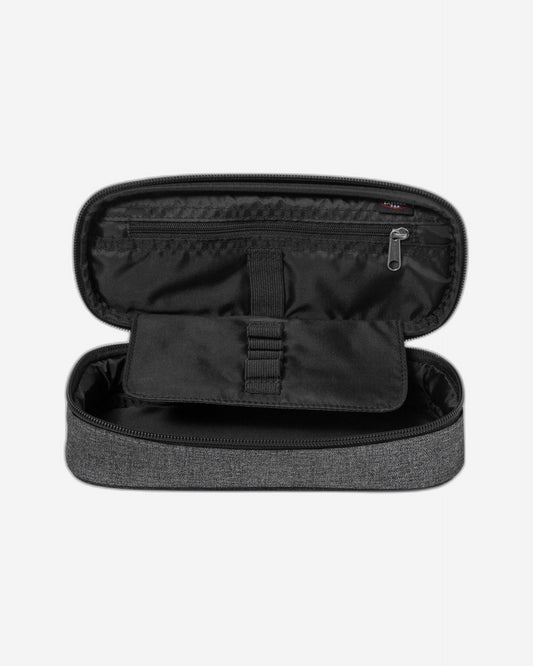 Eastpak Oval Single Black Denim Large Hard Pencil Case