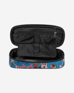 Eastpak Oval Single Doodle Blue Large Hard Pencil Case - EK0007177D7
