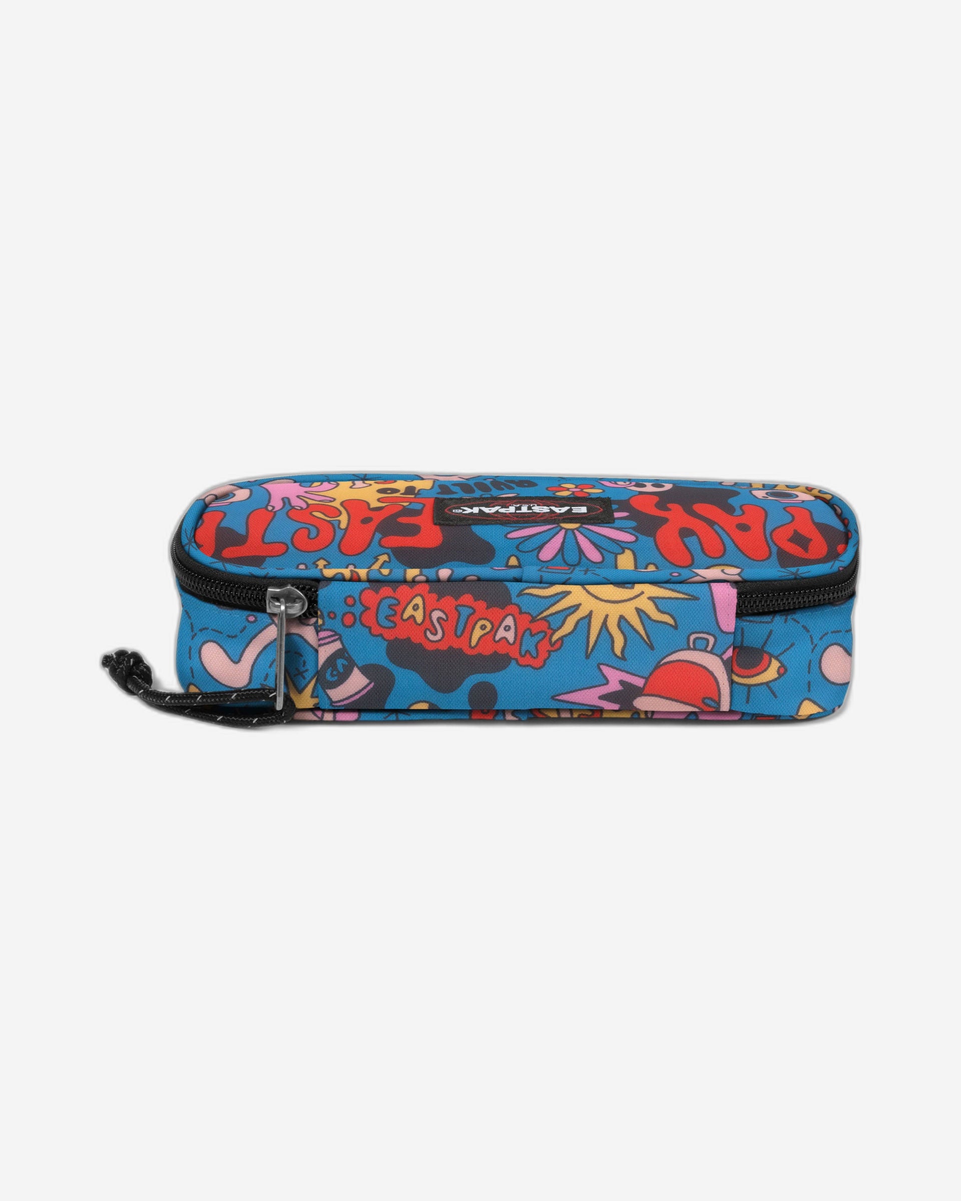 Eastpak Oval Single Doodle Blue Large Hard Pencil Case - EK0007177D7