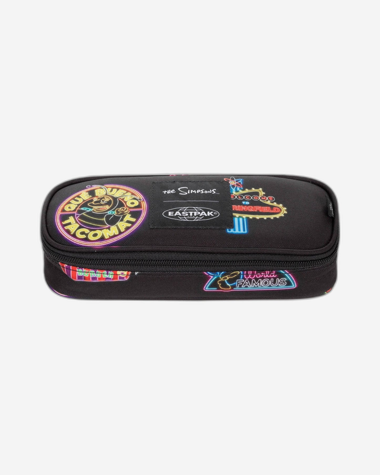 Eastpak Oval Single Simpsons Neon Print Large Hard Pencil Case