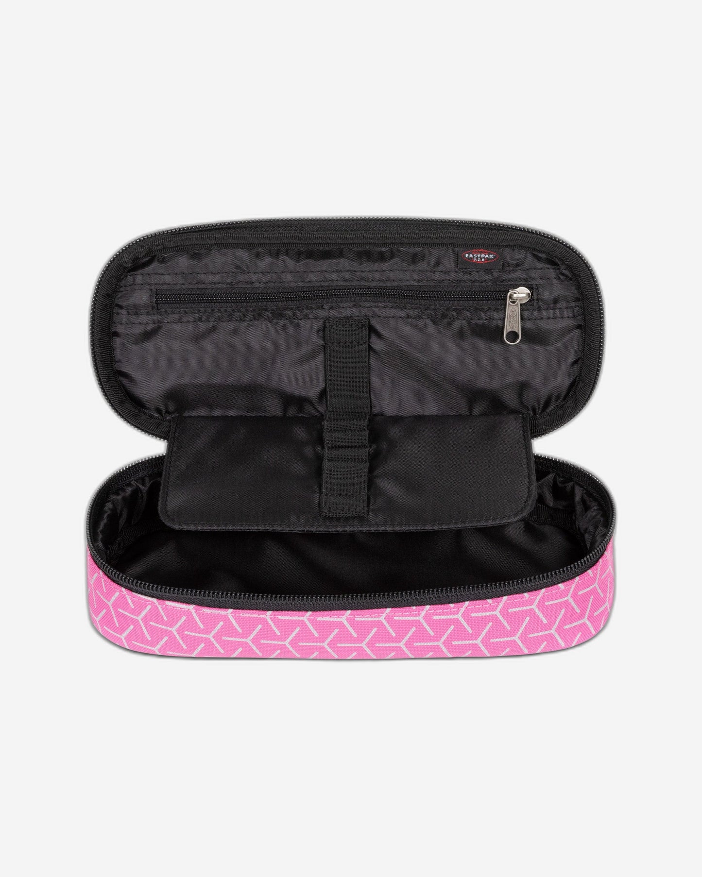 Eastpak Oval Single Refleks Metal Pink Large Hard Pencil Case - EK0007179D1